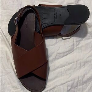Vagabond Dark Brown Leather Sandals